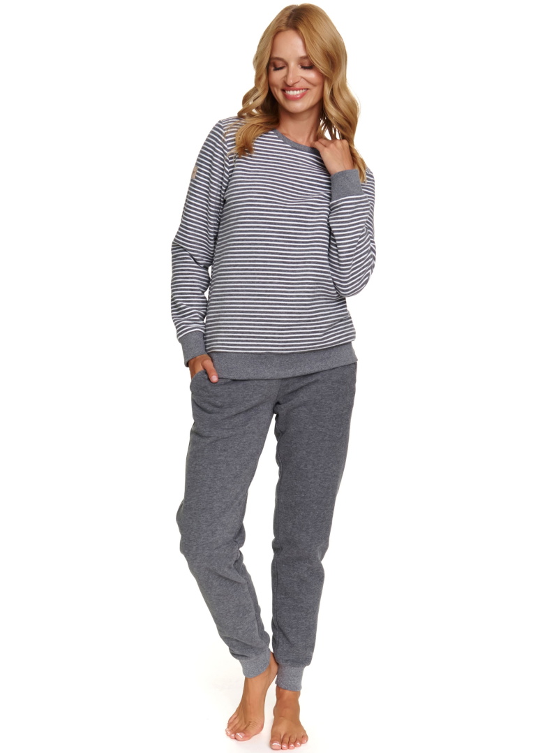 ciepla-pizama-198rav-1.jpg Ciepła piżama damska Doctor Nap PM.5247 DARK GREY - obrazek 1