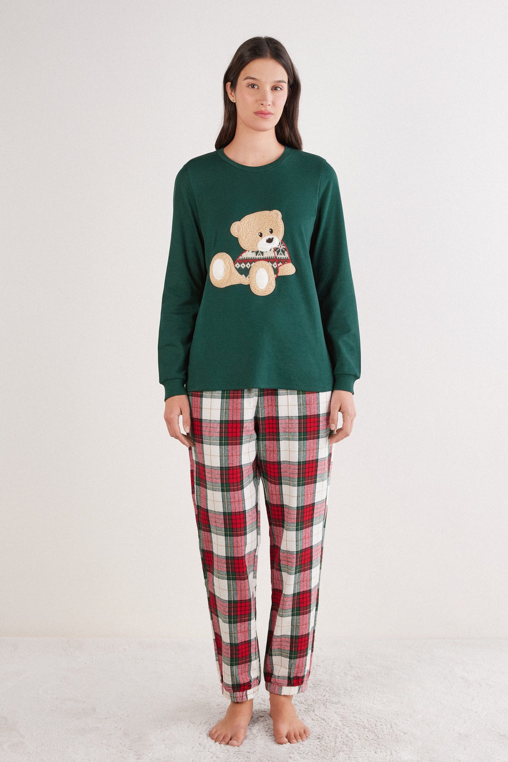 intimissimi-pizamy-damskie-284zes.jpg Intimissimi SET Zestaw bielizny nocnej/ciemnozielony Zalando.pl - obrazek 1