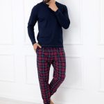 Piżamy męskie bawełniane Piżamy męskie Mężczyzna italianfashion.pl