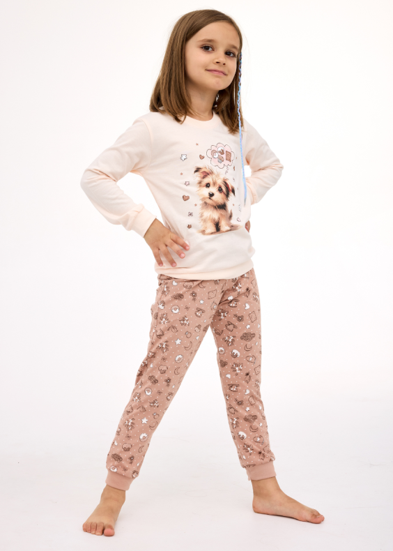 pizama-cornette-667jtc.png Piżama Girl Kids Sweet dog DR 594/193 - obrazek 1