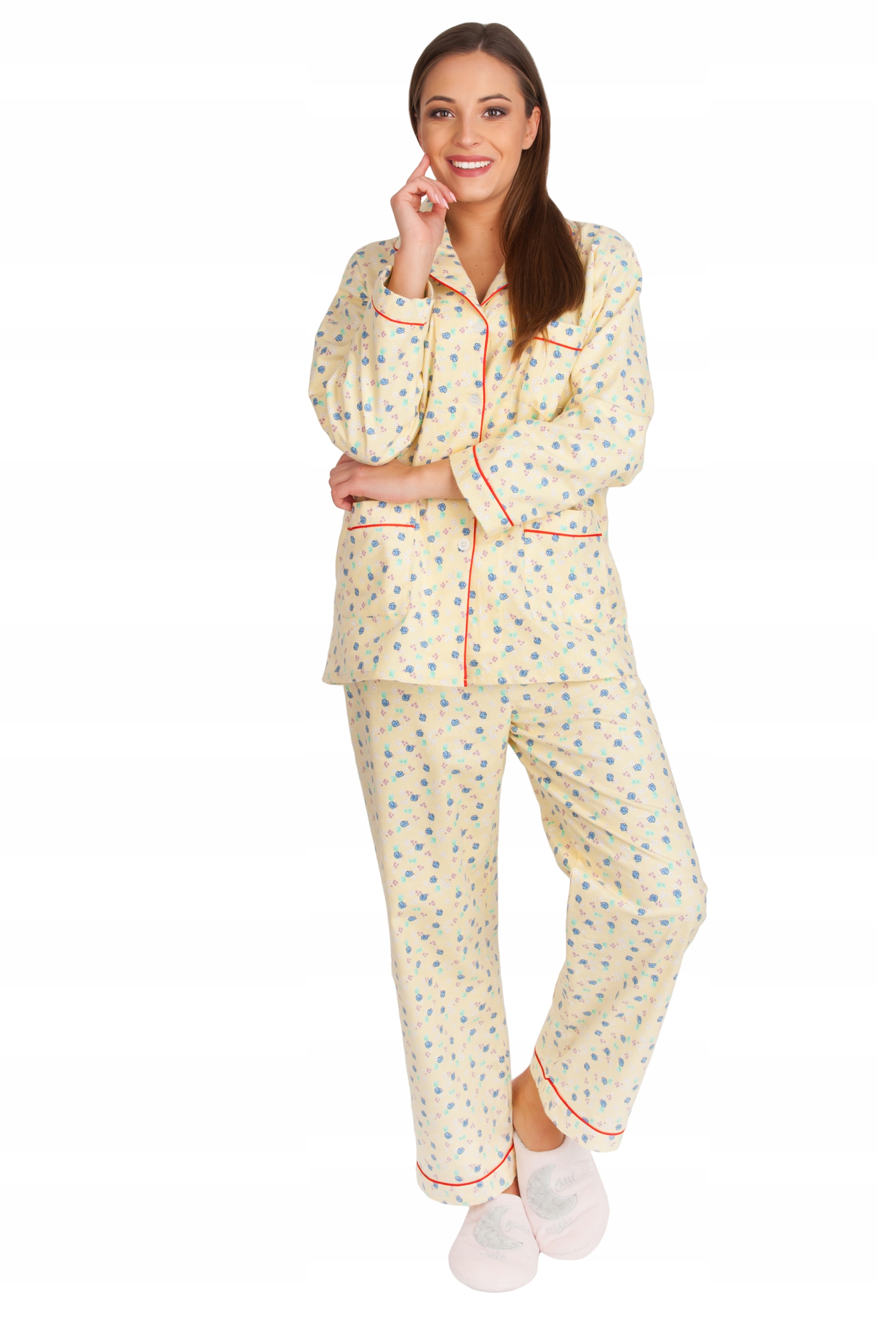pizama-flanelowa-514bnp-1.jpg PIŻAMA DAMSKA FLANELOWA FLANELA r.XL FOR MAX - obrazek 1
