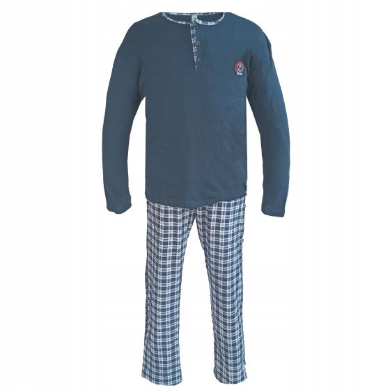 pizama-meska-4xl-350dfa.jpg Piżama dla dużych Panów 4XL XXXXL wygodna bawełniana 100% bawełna - obrazek 1