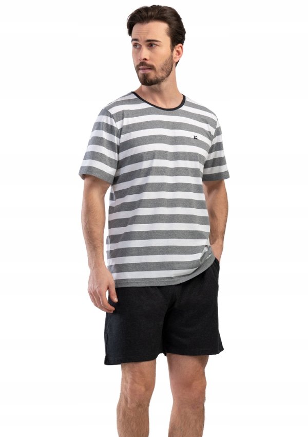 pizama-meska-4xl-525dhr.jpg Piżama Męska bawełniana krótki Vienetta 4XL + size - obrazek 1