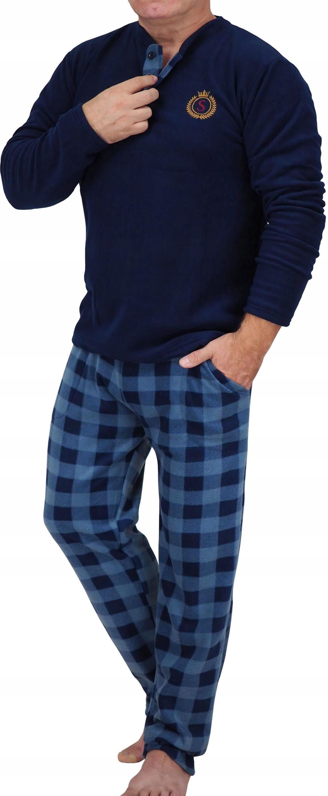pizama-meska-ciepla-286rir.jpg Piżama Męska Polarowa gruba ciepła zimowa homewear z polaru kieszenie L Ceny i opinie Ceneo.pl - obrazek 1