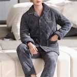 Koralowa aksamitna piżama Męska zimowa gruba ocieplana bawełną kurtka może nosić flanelowe ubrania domowe : Amazon.pl: Moda