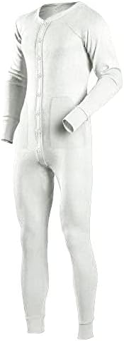 pizama-meska-jednoczesciowa-149acp.jpg Piżama męska z długim rękawem kombinezon wieczorowy z guzikami jednoczęściowe, biała, S : Amazon.pl: Moda - obrazek 1