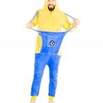 MIĘKKA Piżama męska CIEPŁA onesie JEDNOCZĘŚCIOWA dres kostium MINIONEK M