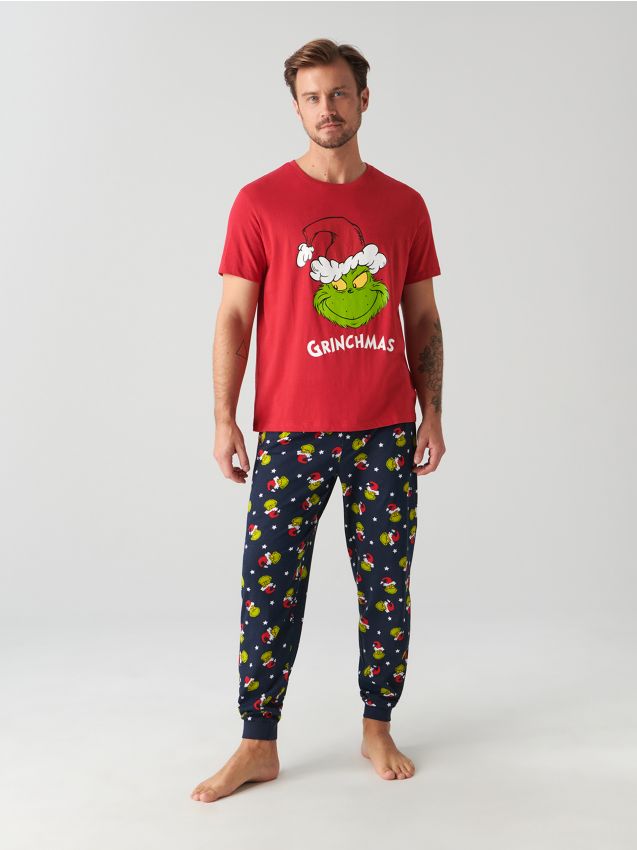 pizama-meska-sinsay-894ppj.jpg Piżama Grinch Kolor czerwony SINSAY 2826O 33X - obrazek 1