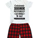 Piżama męska Codziennie budzę się przystojniejszy