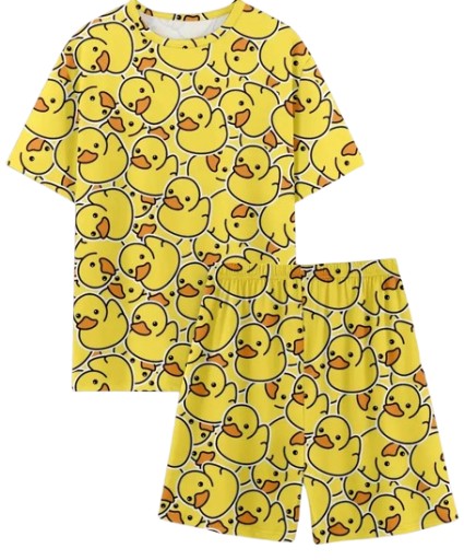 pizama-meska-smieszna-339qrr.jpg ŚMIESZNA PIŻAMA KACZKI ŻÓŁTE KACZUSZKI ELASTYCZNA MĘSKA PIŻAMA XL - obrazek 1