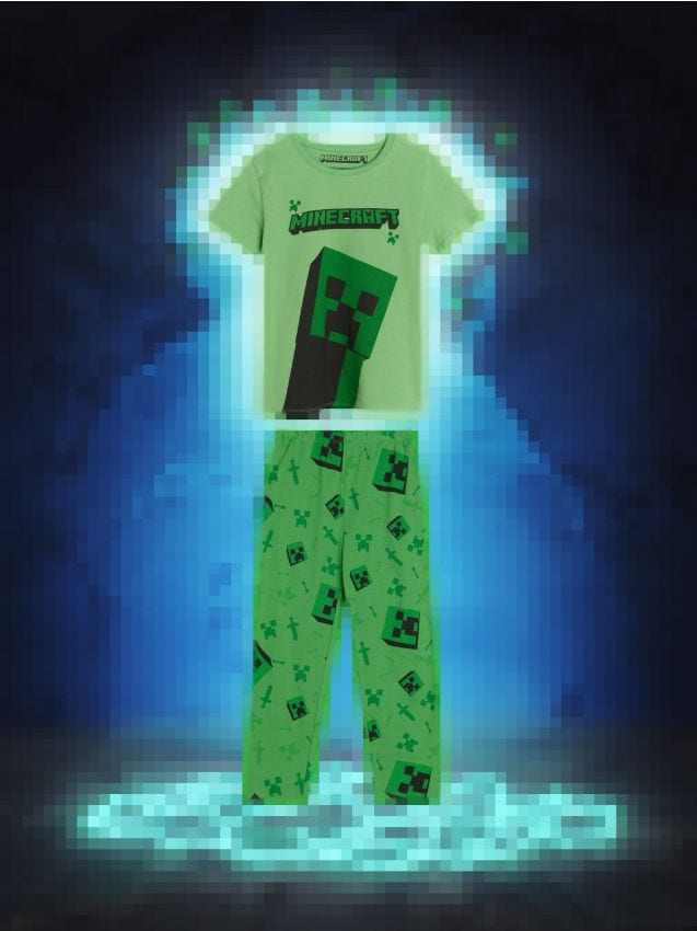 pizama-minecraft-586bqo-1.jpg Piżama Minecraft Kolor zielony SINSAY 7141Z 77X - obrazek 1