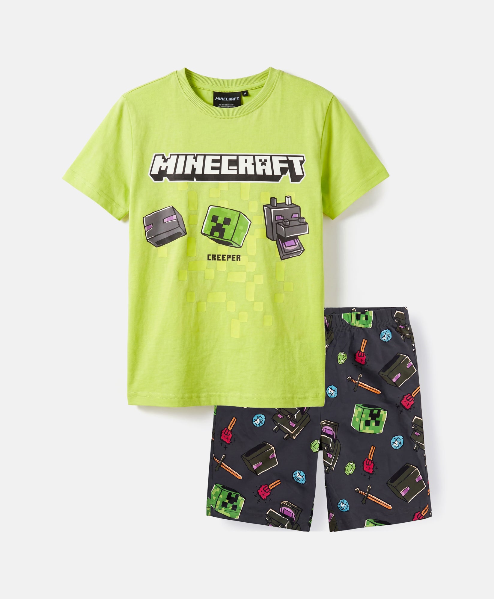 pizama-minecraft-671csv-1.jpg Piżama chłopięca Minecraft z Creeperem Tylko w Pepco - obrazek 1