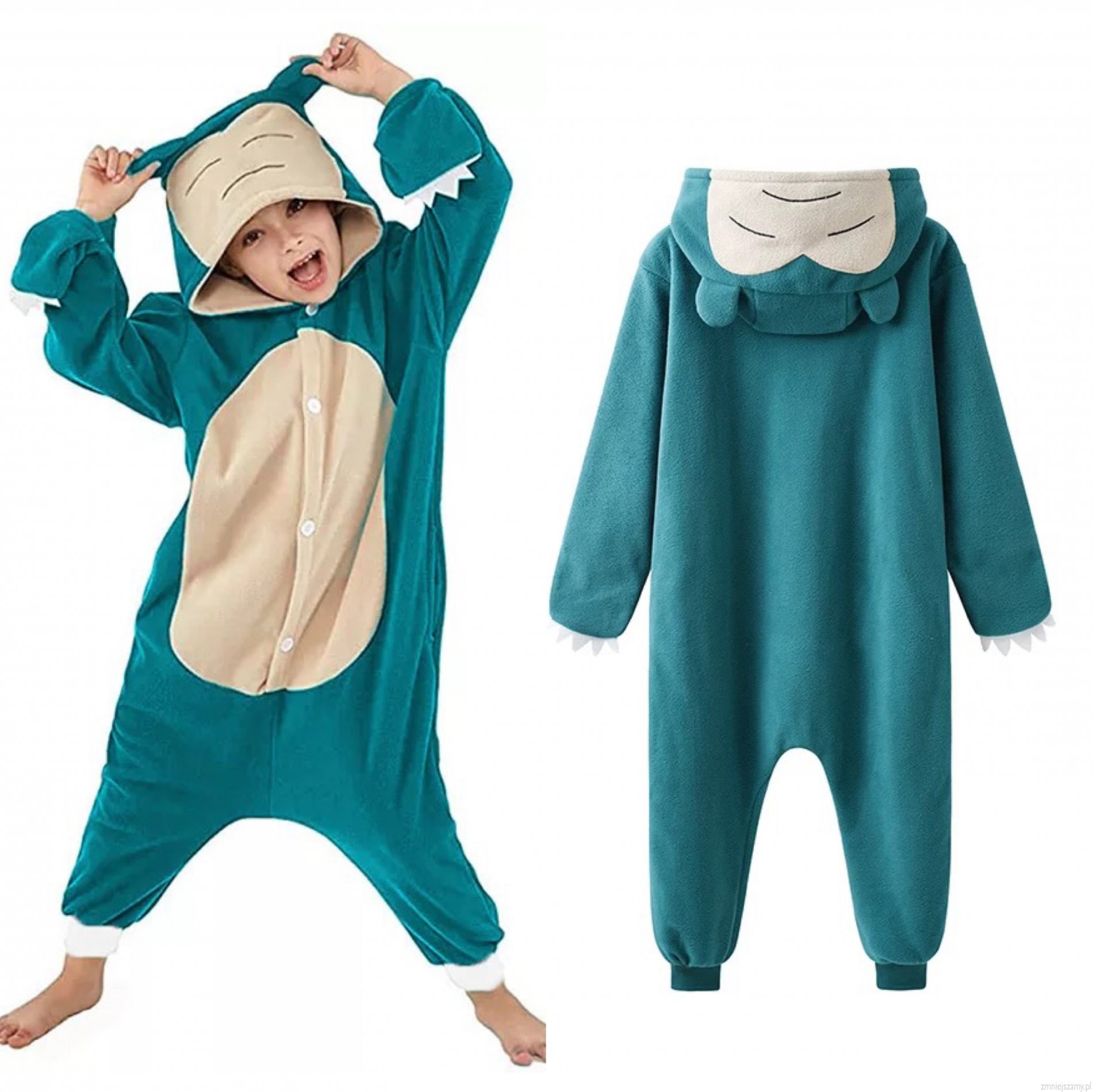 pizama-pokemon-059kxe-1.jpg PIŻAMA POKEMON SNORLAX DLA DZIECI ONESIE KIGURUMI - obrazek 1