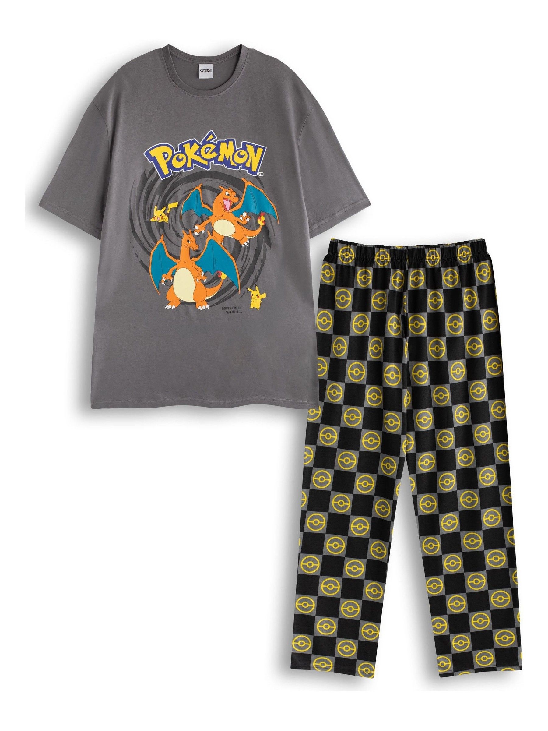 pizama-pokemon-541wkl-1.jpg Buy Vanilla Underground Pokemon Multicoloured Short Sleeve Long Leg Cotton Pyjamas Set from Next Poland - obrazek 1