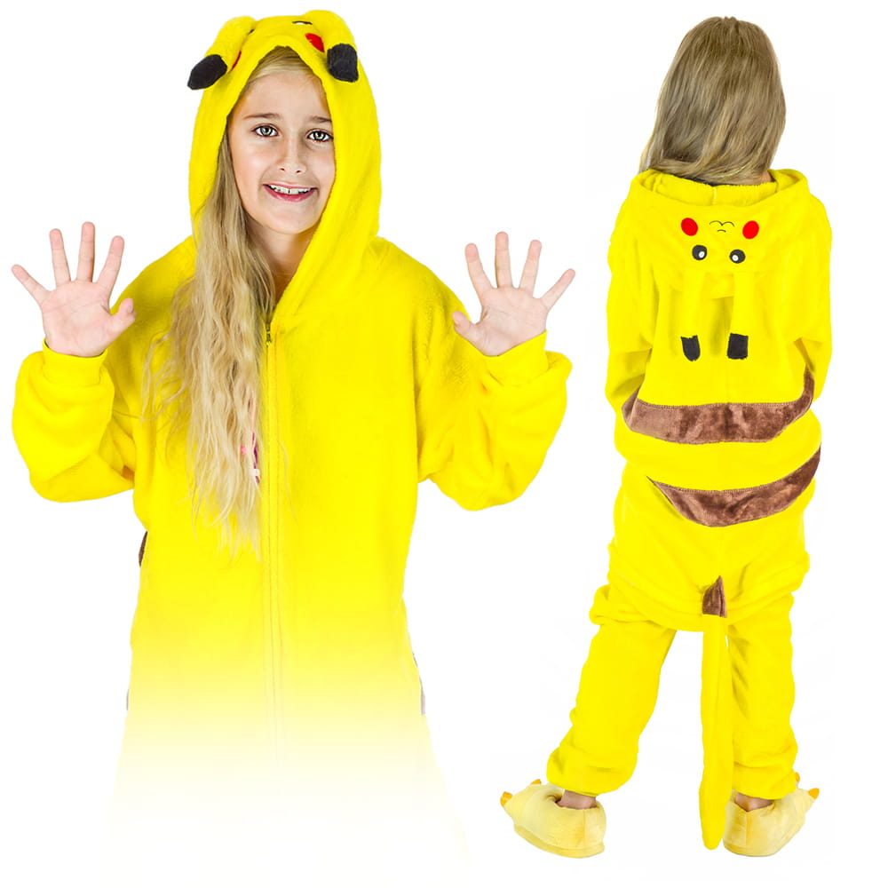 pizama-pokemon-643nod-1.jpg Pikachu Kigurumi Onesie dla dzieci - obrazek 1