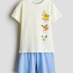 Piżama z nadrukiem Jasnożółty/Pokémon Dziecko | H&M PL