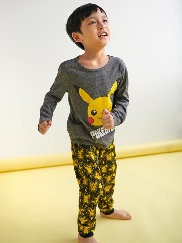 pizama-pokemon-811knz-1.jpg Piżama Pokemon Kolor szary SINSAY 4032J 90M - obrazek 1