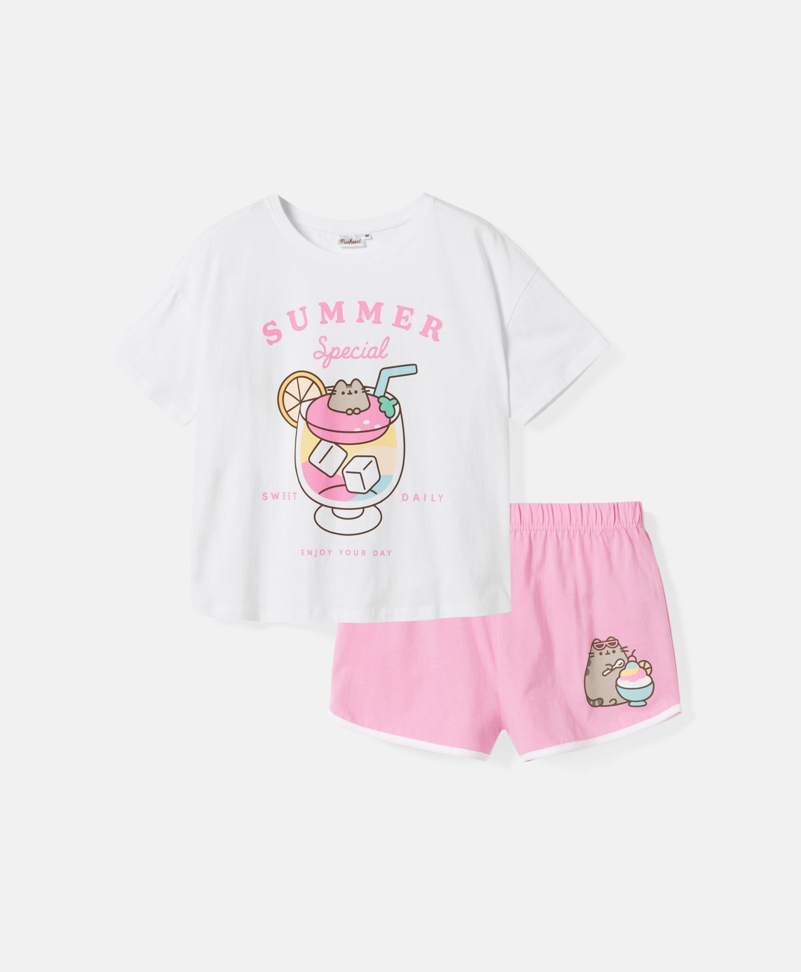 pizama-pusheen-017hiy.jpg Damska piżama Pusheen 100% bawełna – tylko w Pepco - obrazek 1