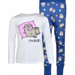 piżama PUSHEEN dziecięca kot bawełna długi rękaw dziewczęca 146/152 kot EplusM | Sklep EMPIK.COM