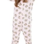 Pusheen Onesie Dziewczece Dres Dla Dzieci Różowy Lub Brązowy Kot Piżama Polar 11 12 lat : Amazon.pl: Moda