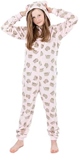 pizama-pusheen-613yqa.jpg Pusheen Onesie Dziewczece Dres Dla Dzieci Różowy Lub Brązowy Kot Piżama Polar 11 12 lat : Amazon.pl: Moda - obrazek 1