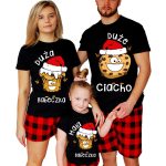 Świąteczne Ciasteczka zestaw 3 piżam