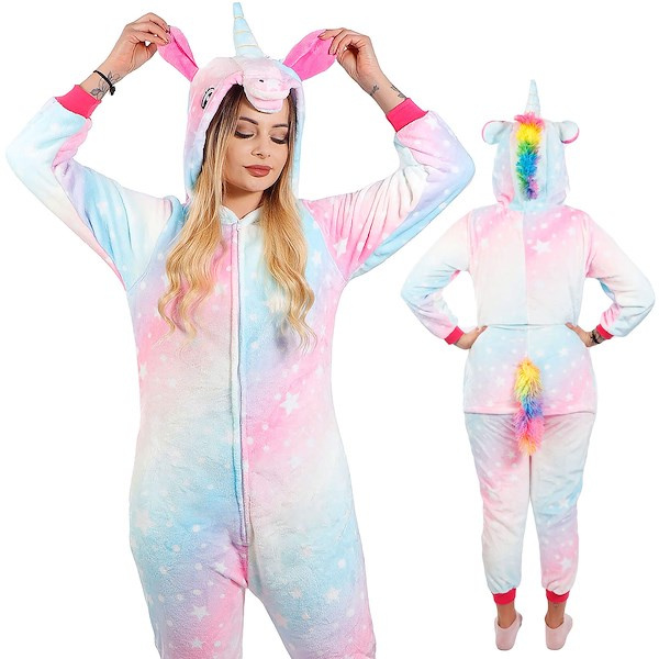 pizamy-jednoczesciowe-106vlo.jpg Piżama jednoczęściowa kigurumi damska kombinezon jednorożec rozmiar M HA5080 | Shoperly.pl - obrazek 1