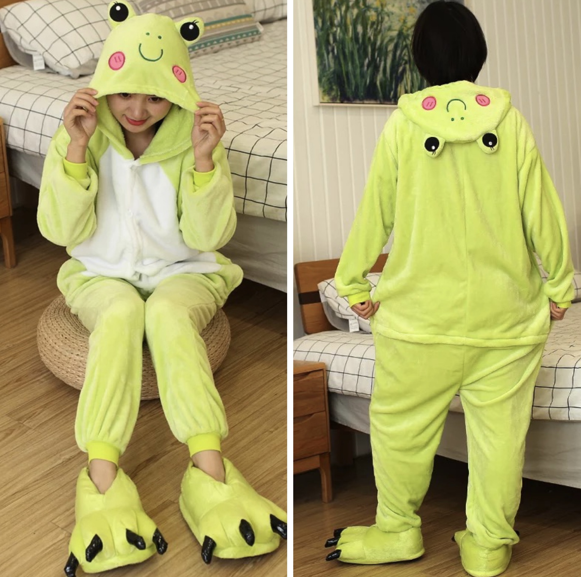 pizamy-jednoczesciowe-303oeb.jpg PIŻAMA ŻABA ONESIE DRES KIGURUMI - obrazek 1