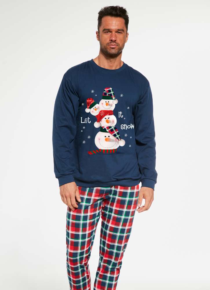 swiateczna-pizama-meska-519vdr.jpg Swiąteczna piżama męska Cornette 115 236 Snowman Cornette IpexShop.pl - obrazek 1