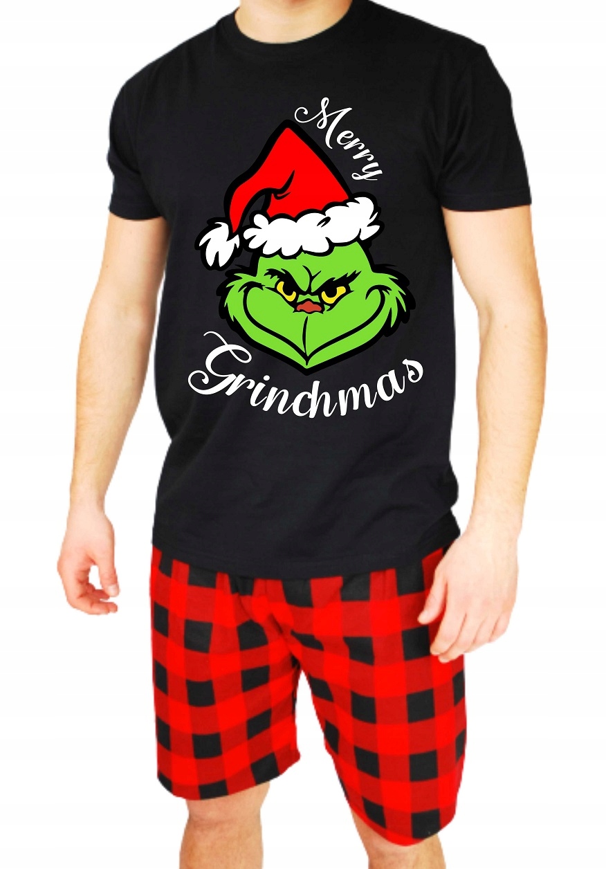 swiateczna-pizama-meska-955yge.jpg Świąteczna PIŻAMA MĘSKA PREZENT GRINCH S • Cena • Opinie Allegro - obrazek 1