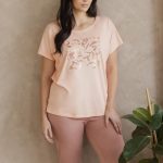 PIŻAMA TARO 3571 VALENTINA SS26 01 PLUS SIZE